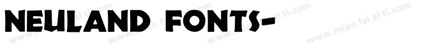 Neuland fonts字体转换